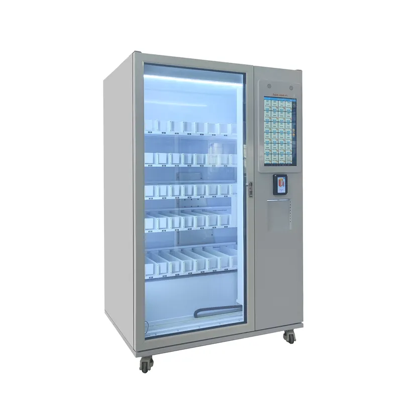 Beer alcohol vending machine with elevator, age vierfy and touch screen safe delivery